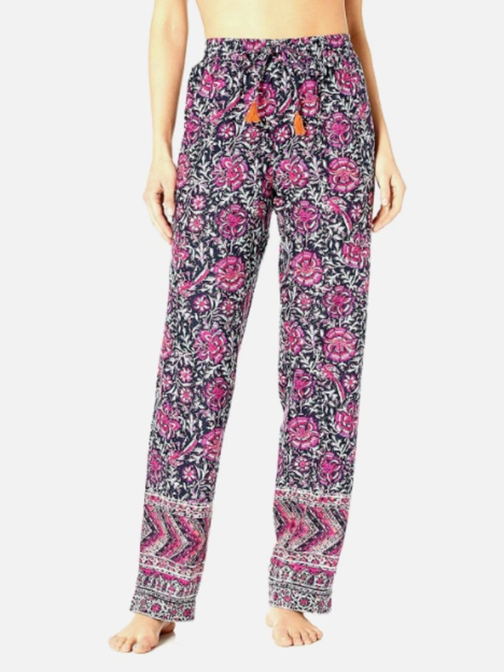 NEW Lucky Brand Women's Lyric Vine Astor Flannel Drawstring Pajama Pants, Size M